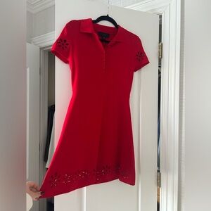 Zara Red Polo Knit Dress